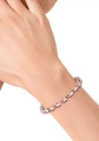 Morganite Strand Bracelet in 14K Rose Gold