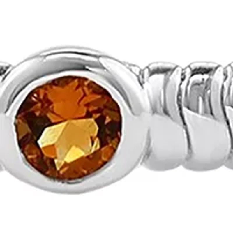 1.2 ct. t.w. Citrine Bangle Bracelet in Sterling Silver