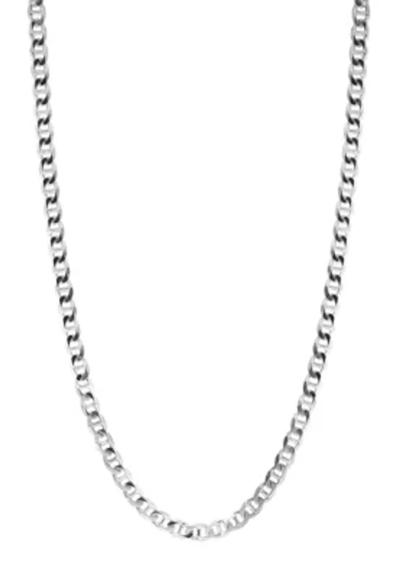 24'' Sterling Silver Chain Necklace