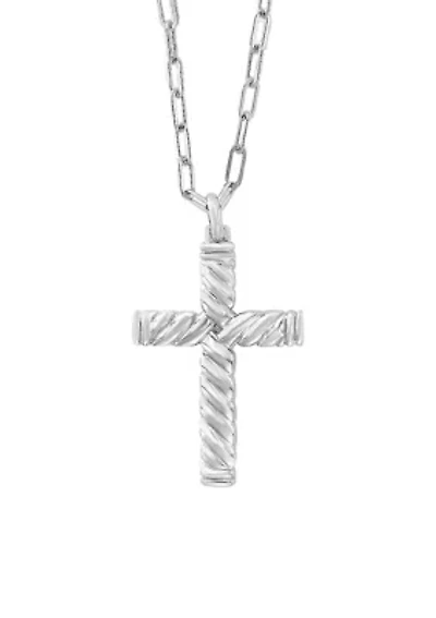 Sterling Silver Cross Pendant Necklace