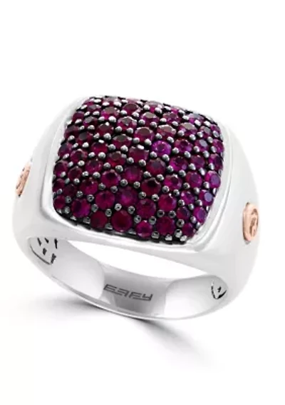 Ruby Ring in 18K Goldplated Sterling Silver