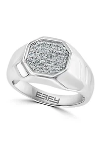 1/2 ct. t.w. White Sapphire Ring in Sterling Silver