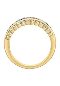 14K Yellow Gold Diamond Multi Ring 