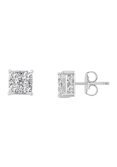 1 ct. Diamond Earrings in 14k Gold