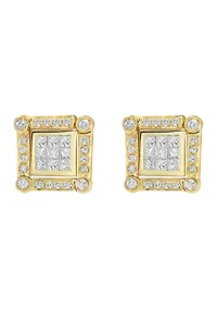 1 ct. t.w. Diamond Diversa Earrings in 14K Yellow Gold 