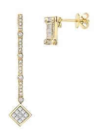 1 ct. t.w. Diamond Diversa Earrings in 14K Yellow Gold 