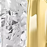 14K Yellow Gold Diamond Stud Earrings