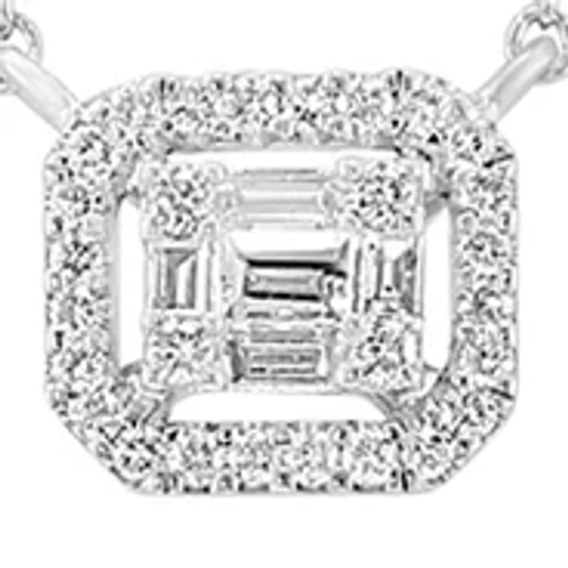 1/3 ct. t.w. Diamond Necklace in 18K White Gold 