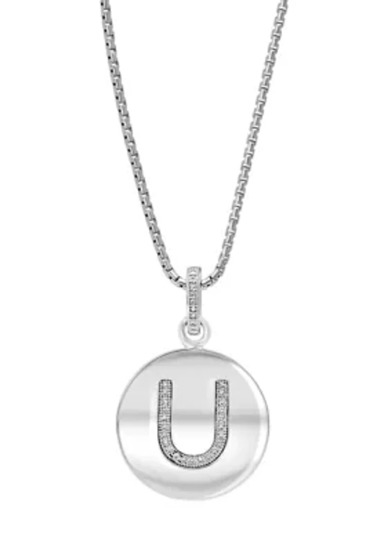 1/10 ct. t.w. Diamond Necklace in Sterling Silver