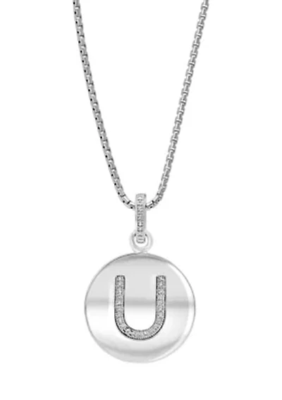 1/10 ct. t.w. Diamond Necklace in Sterling Silver 