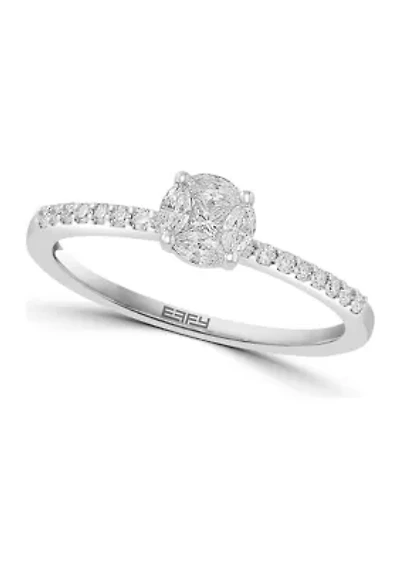 1/3 ct. t.w. Diamond Ring in 18K White Gold 