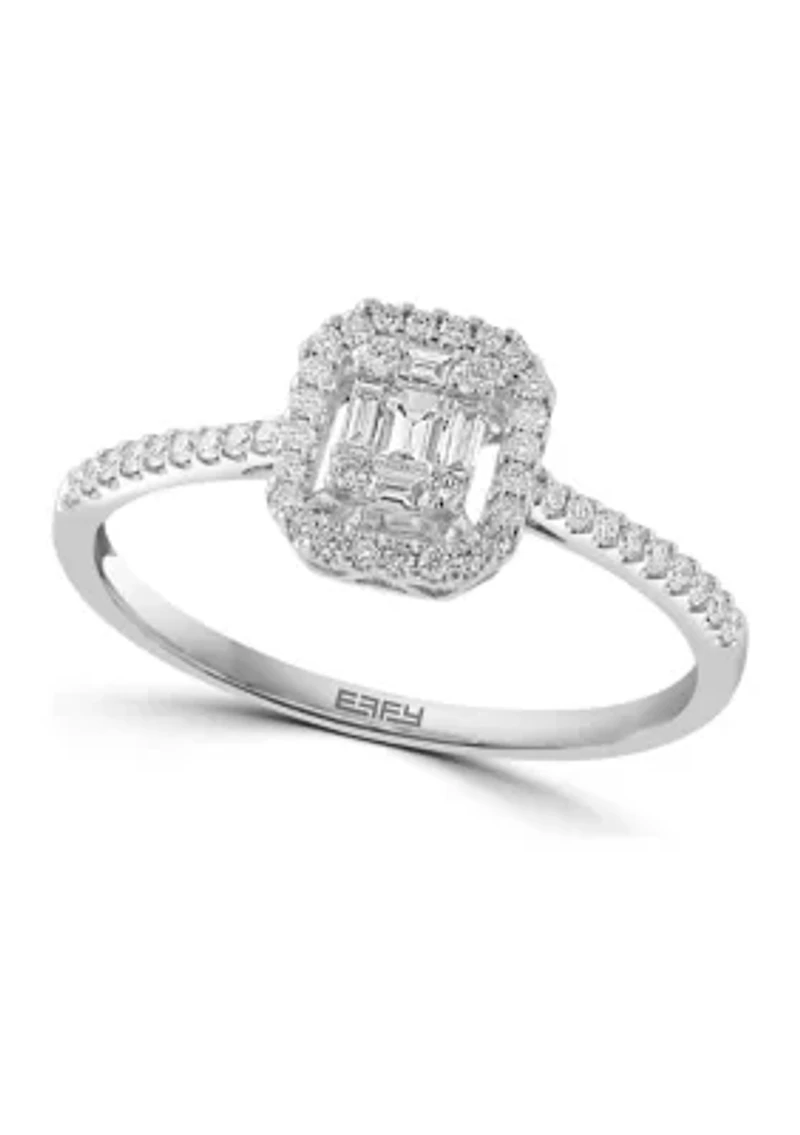 1/ ct. t.w. Diamond Ring in 18K White Gold