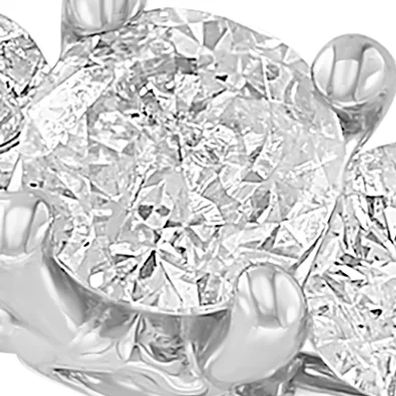 14K White Gold Diamond Ring