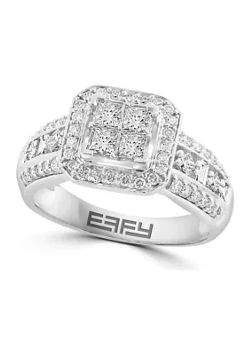 ct. t.w. Diamond Ring in 14K White Gold