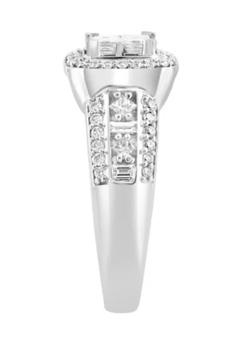 ct. t.w. Diamond Ring in 14K White Gold