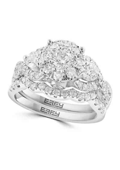  14K White Gold Diamond Set 