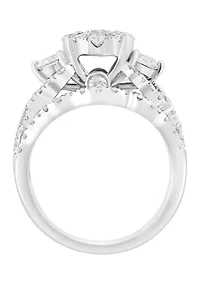  14K White Gold Diamond Set 