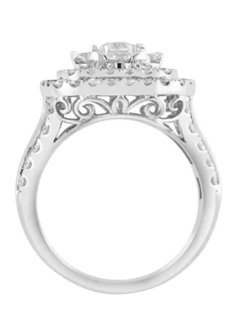 ct. t.w. Diamond Ring in 14K White Gold