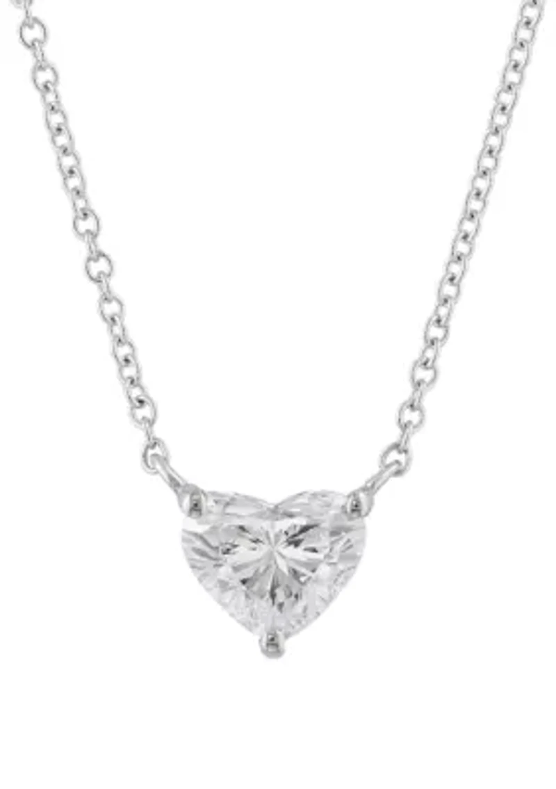 Lab Grown 1 ct. t.w. Diamond Pendant Necklace in 14K White Gold