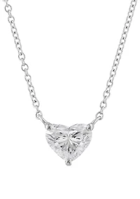 Lab Grown 1 ct. t.w. Diamond Pendant Necklace in 14K White Gold