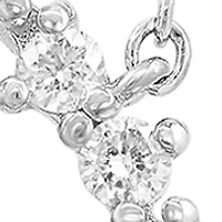 Diamond Pendant Necklace in Sterling Silver