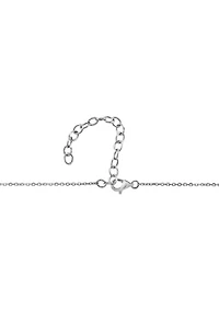 Diamond Pendant Necklace in Sterling Silver