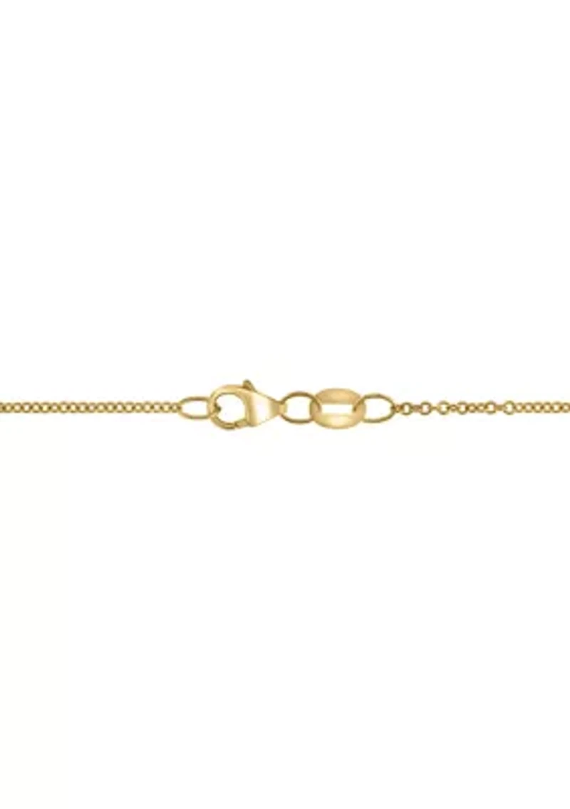 1/4 ct. t.w. Diamond Heart Pendant Necklace in 14K Yellow Gold