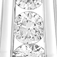  14K White Gold Diamond Pendant Necklace