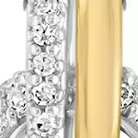 3/8 ct. t.w. Diamond Oval Pendant Necklace in 14K Two Tone Gold