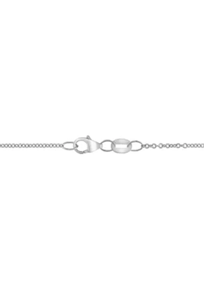 3/8 ct. t.w. Diamond Oval Pendant Necklace in 14K Two Tone Gold