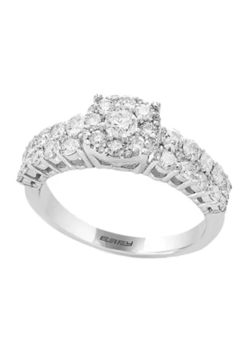 14K White Gold Diamond Ring