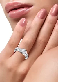 14K White Gold Diamond Ring
