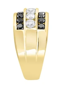 Men's 1.92 ct. t.w. Black Diamond Ring in 14K Yellow Gold