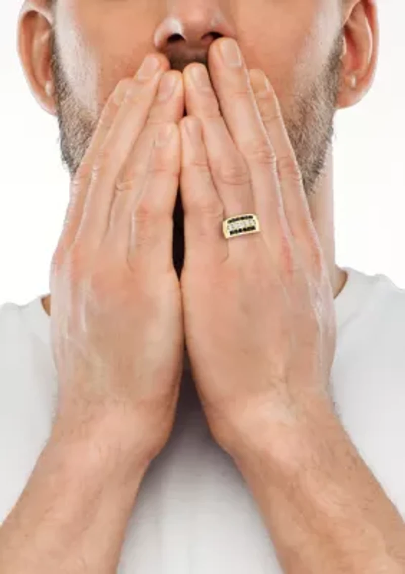 Men's 1.92 ct. t.w. Black Diamond Ring in 14K Yellow Gold