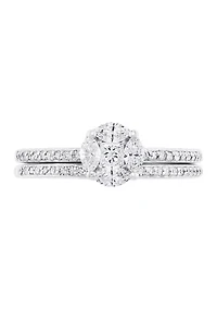 14k White Gold 1/2 ct. t.w. Diamond Ring