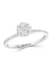 14k White Gold 1/2 ct. t.w. Diamond Ring