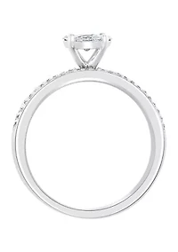 14k White Gold 1/2 ct. t.w. Diamond Ring