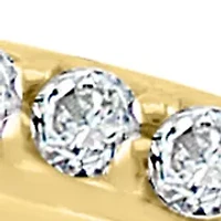 Diamond Ring in 14K Gold and Sterling Silver