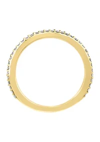 Diamond Ring in 14K Gold and Sterling Silver
