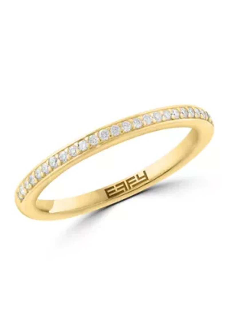 14K Yellow Gold Diamond Ring