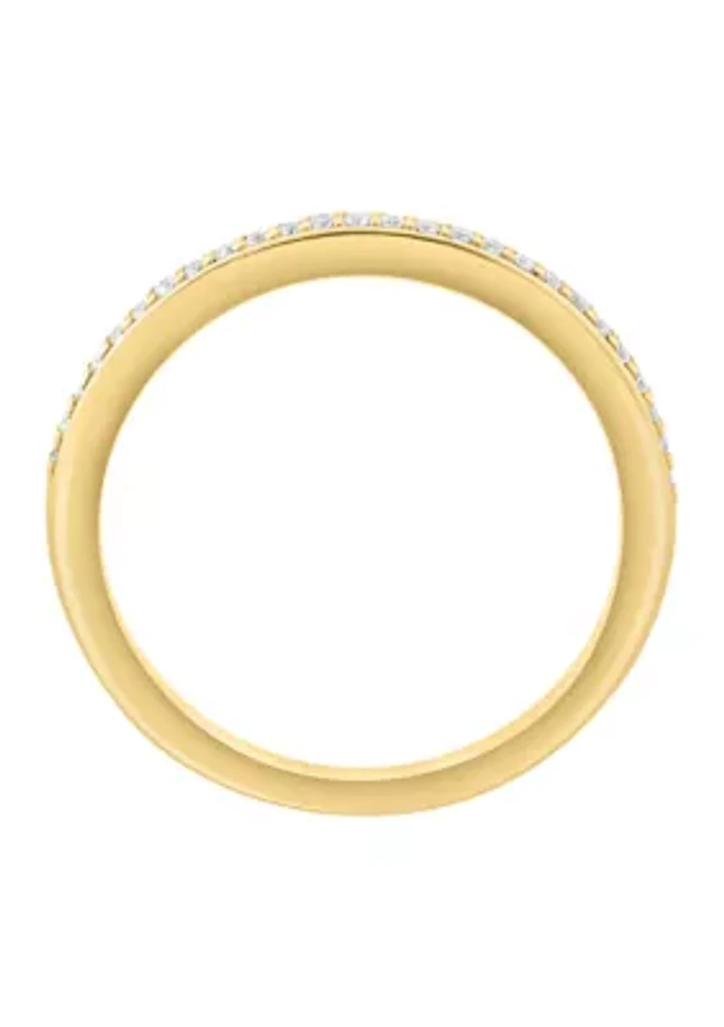 14K Yellow Gold Diamond Ring