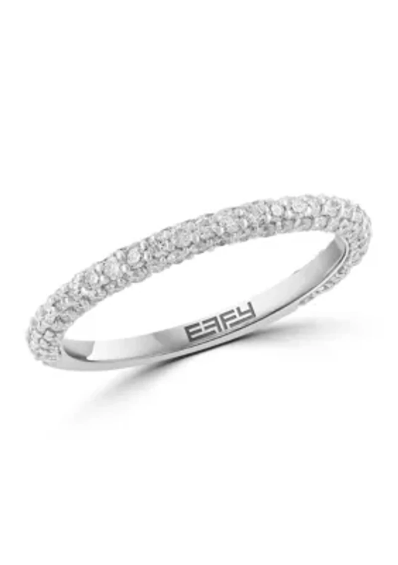 14K White Gold Diamond Ring