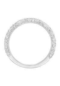 14K White Gold Diamond Ring