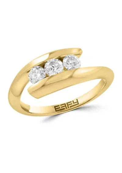 14K Yellow Gold Diamond Ring 