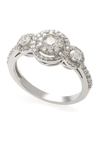 3/4 ct. t.w. Diamond Ring in 14K White Gold