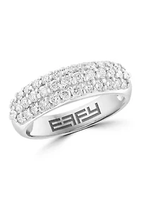 14K White Gold Diamond Ring 