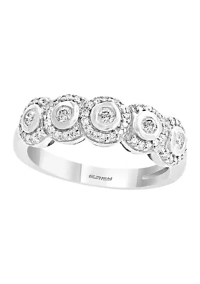 14k White Gold 1/3 ct. t.w. Diamond Multi Stone Ring