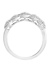 14k White Gold 1/3 ct. t.w. Diamond Multi Stone Ring
