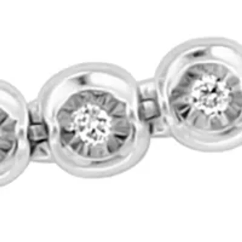 1/6 ct. t.w. Lab Created Diamond Bracelet in Sterling Silver