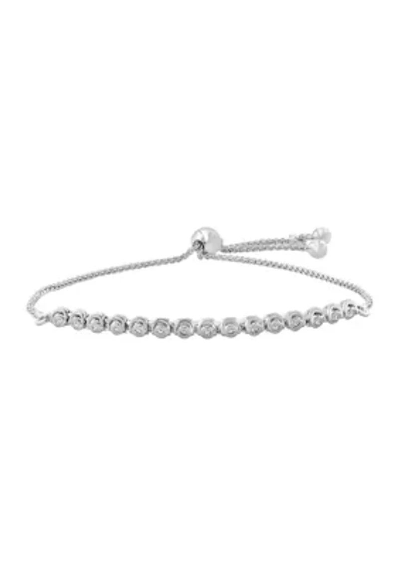 1/6 ct. t.w. Lab Created Diamond Bracelet in Sterling Silver